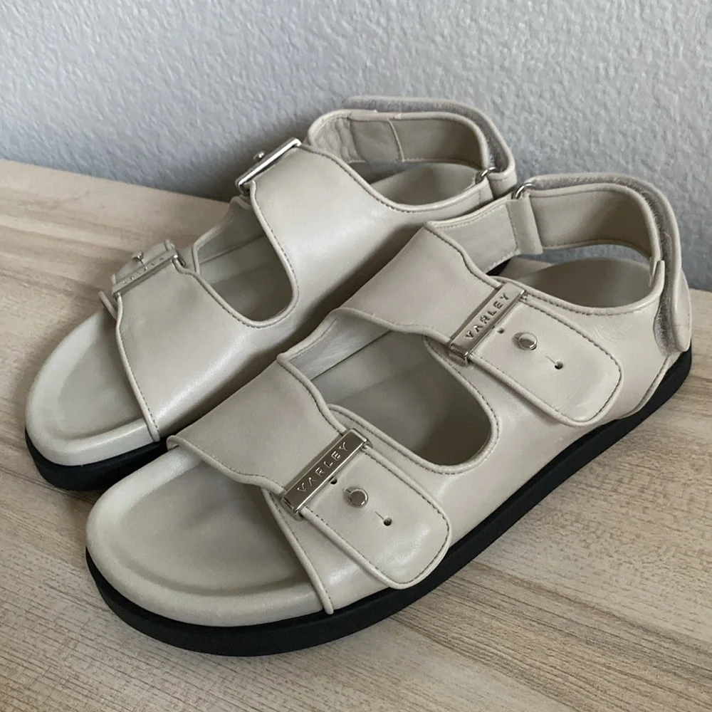 Varley NEW Corte Strap Sandals in Birch Size 37 | US 7 - Picture 7 of 16